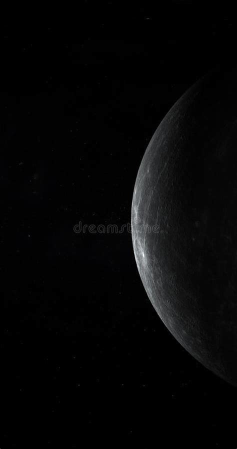 Mercury Planet in the Outer Space. 3d Render Stock Illustration ...