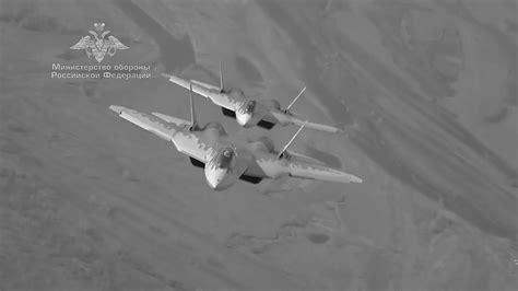 Moment Russia Fighter Jets Take To Skies For War Games