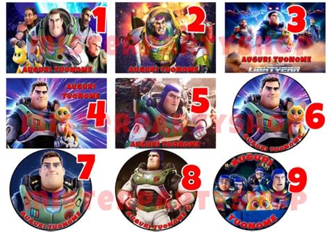 Cialda Ostia Per Torte Buzz Lightyear Anche Personalizzabile O Tonda