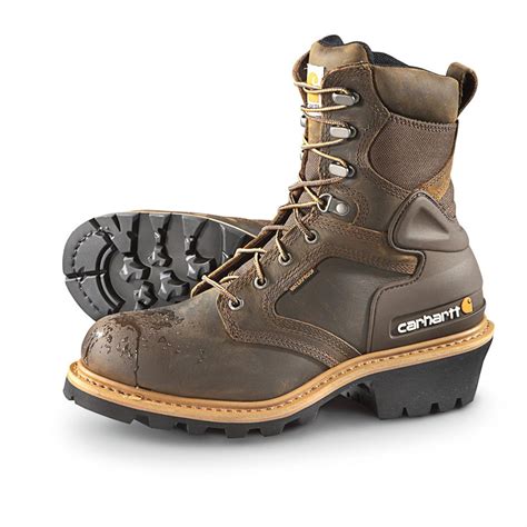 Men's Carhartt® Soft-toe Waterproof Insulated Logger Work Boots ...