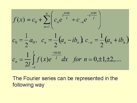 Fourier Series Periodic Functions A Function Fx Is