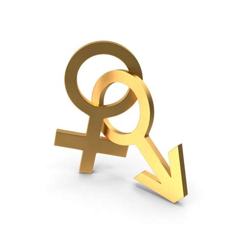 Female And Male Symbol Gold 3d Incl Couple And Man Envato Elements