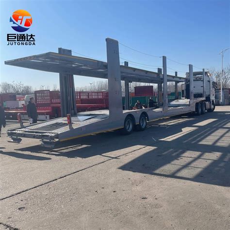 Car Transporter Semi Trailer Hydraulic 2 Axle Car Transporter Semi