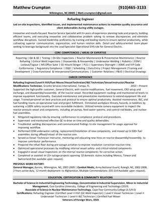 Ge Rff Engineer Resume Pdf