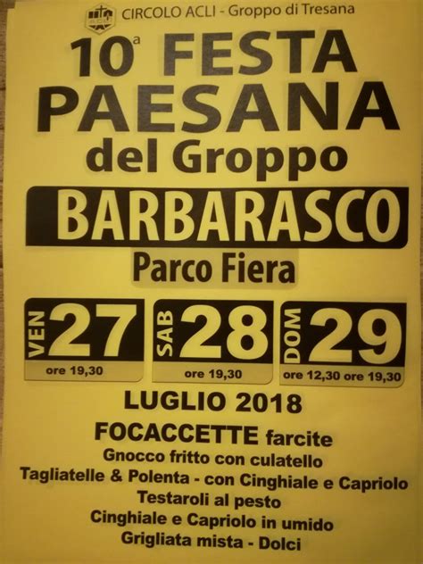 Festa Paesana Del Groppo A Barbarasco Tresana