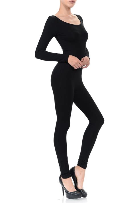 Jjj Women Catsuit Cotton Lycra Tank Long Sleeve Yoga Bodysuit Jumpsuit