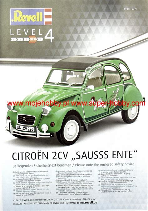 Citroen Cv Sauss Ente Model Set Revell