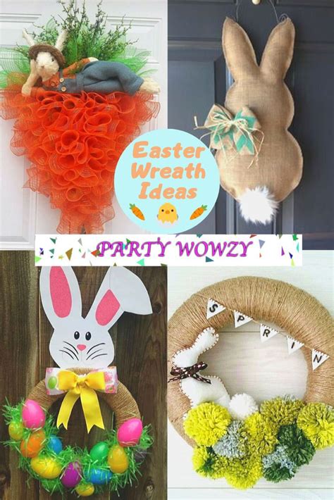 Easy Diy Easter Wreaths For Front Door Party Wowzy Easter Diy