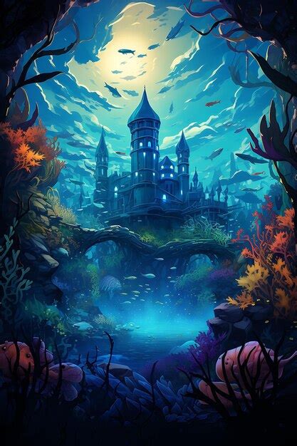 Premium AI Image | Underwater Kingdom Dive Into the Depths of an ...