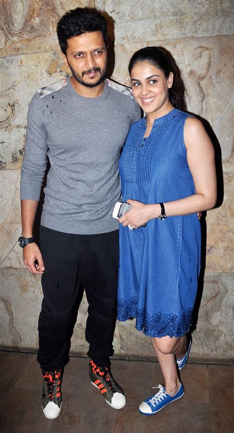 Riteish Deshmukh With Wife Genelia Dsouza Bollywood Girls Bollywood