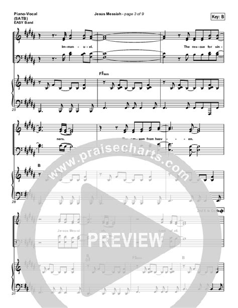 Jesus Messiah Sheet Music PDF (Chris Tomlin) - PraiseCharts