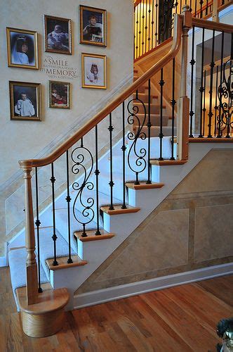 Stair Railings After Makover Stair Railing Design Iron Stair Railing Wrought Iron Stair Railing