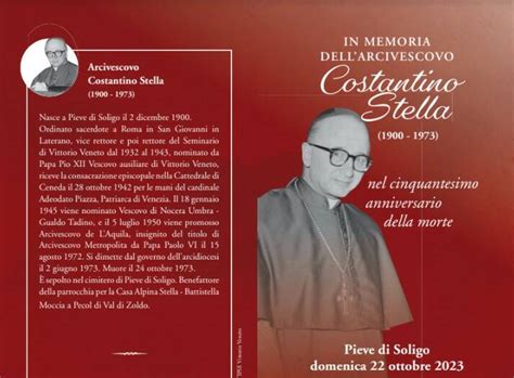 In Memoria Dellarcivescovo Costantino Stella Il Cardinale Giuseppe