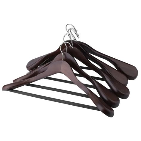 Pcs Wooden Extra Wide Shoulder Suit Hangers Protable Coat Hangers