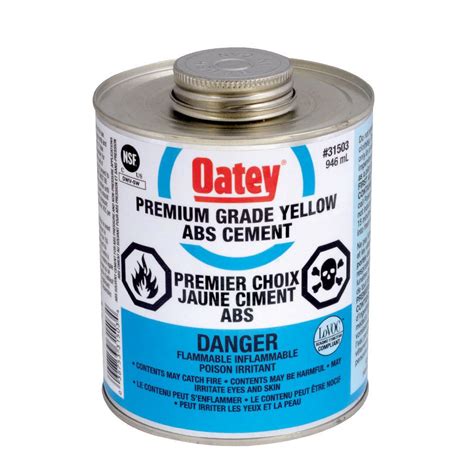 Oatey 946 Ml Abs Cement Yellow C The Home Depot Canada