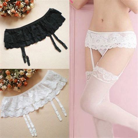 Buy RoseGirl Sexy Lady 2 Layer Floral Lace Garter Belt Lingerie Skirt