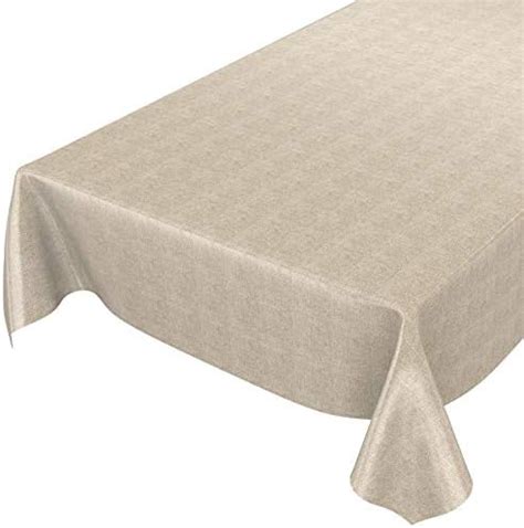 Anro Nappe En Toile Cir E Aspect Lin Beige X Cm Amazon Fr