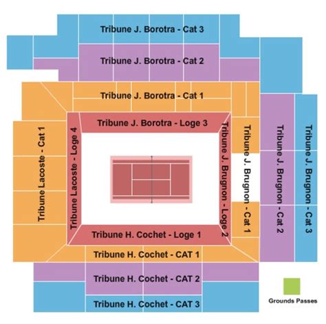 Court Philippe Chatrier at Stade Roland Garros Tickets, Seating Charts and Schedule in Paris VP ...