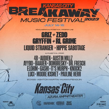 Breakaway Music Festival Kansas City Bonner Springs Line Up