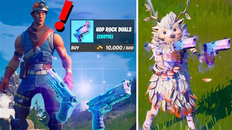 New Exotic Hop Rocks Dual Pistols Fortnite Battle Royale Youtube