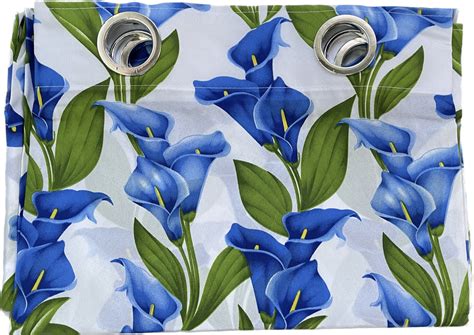 Tulip Design Ring Curtain Geena Fabric 7ft And 5ft Sold Per Piece