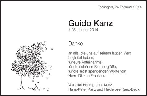 Traueranzeigen Von Guido Kanz Zeit Des Gedenkens De