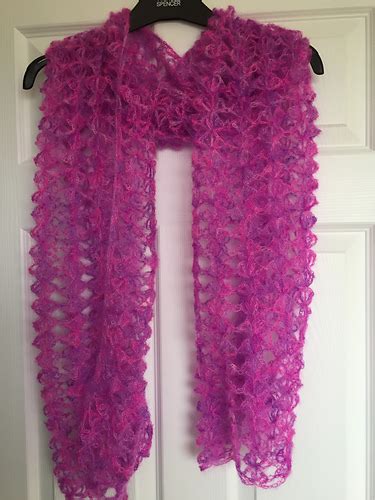 Ravelry Lacy Treble Shells Scarf Pattern By Olga Poltava