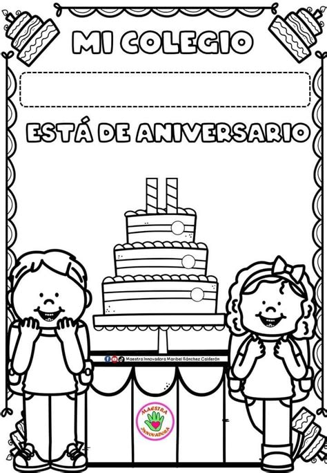 Pin En Aniversario En Aniversario De Colegio Dibujos Del D A De