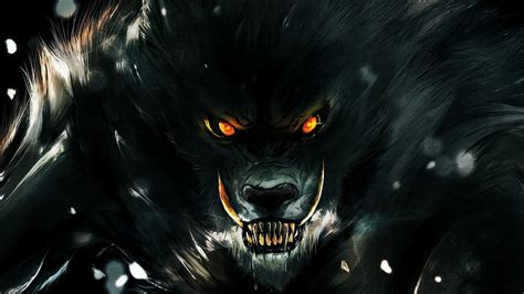 HD wallpaper: gray werewolf wallpaper, digital art, fantasy art ...