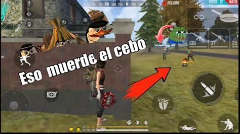 ESO MUERDE EL CEBO FREE FIRE MOMENTOS RANDOM YouTube