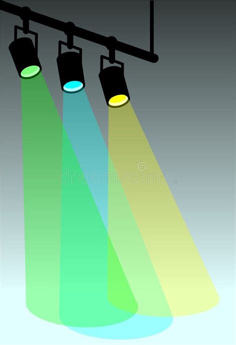 Stage Lights-Cool Colors stock illustration. Illustration of lights - 572642 | Stage lighting ...