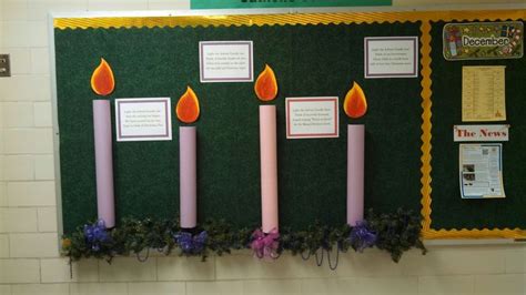 Advent Wreath For Bulletin Board Light A New Candle Each Week St Chris Catholic Bulletin