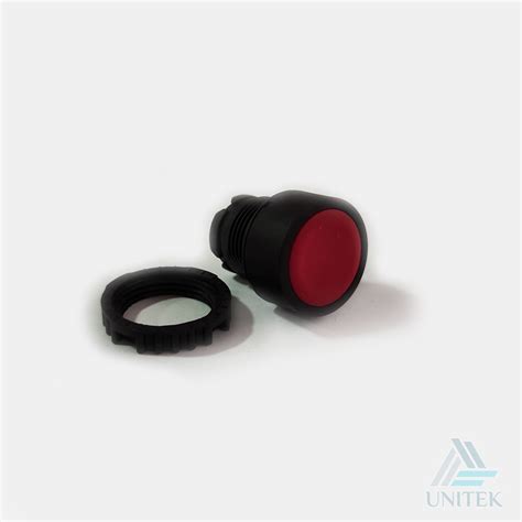 Botão Faceado Pulsador Weg Vermelho 22mm Unitek Comércio