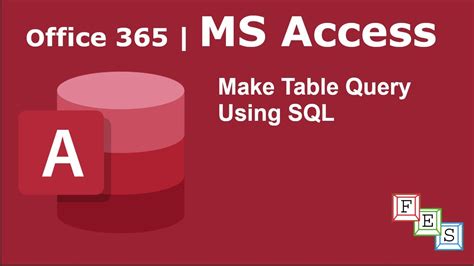 Make Table Query Creating A New Table Using Sql In Ms Access Office