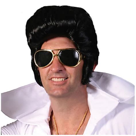 Factory Direct Sale Elvis Presley Wig Wholesale Black Men Short Wigs ...