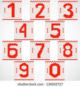 Knitted Numerals Images Stock Photos Vectors Shutterstock