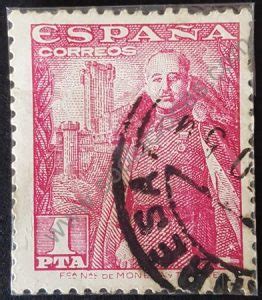 Estampilla Francisco Franco 1948 España 1pta Sellos y Estampillas