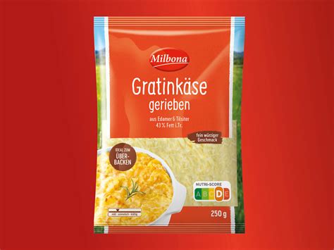 Milbona Gratinkäse gerieben von Lidl ansehen