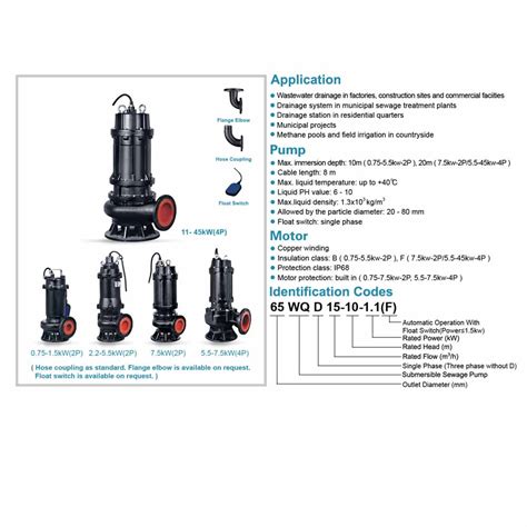 LEO 100WQ60 13 4 SUBMERSIBLE SEWAGE PUMP 4kW 5 5HP HardwareMart