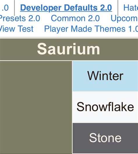 what are the default saurium colors? | Fandom