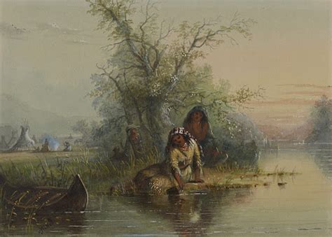 Indian Encampment On The Eau Sucre River Alfred Jacob Miller