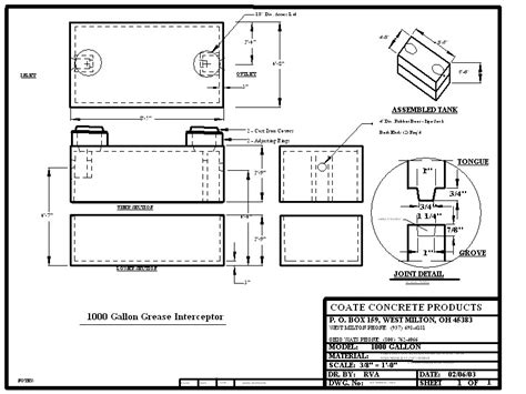 Grease Interceptors Coate Concrete Products