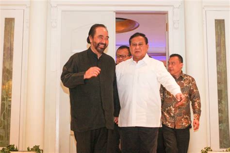 Prabowo Akan Bertemu Surya Paloh Siang Ini Pemilu 2024