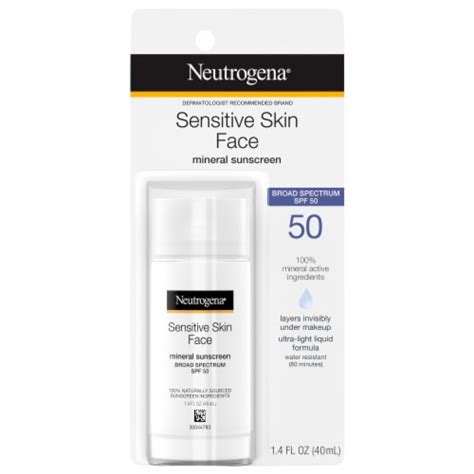 Neutrogena® Face Sunscreen for Sensitive Skin SPF 50, 1.4 fl oz - Smith ...