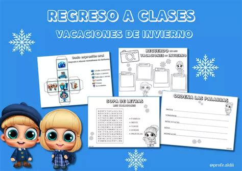 Regreso A Clases VACACIONES DE INVIERNO Profe Social