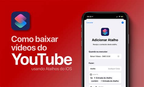 Como baixar vídeos do YouTube no iPhone e iPad usando o Atalhos