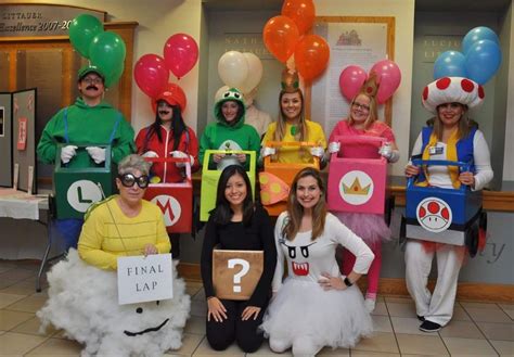 Large Mario Kart Group Mario Halloween Costumes Mario Costume Diy Halloween Costumes For Work