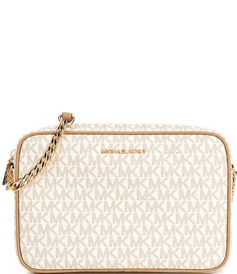 Michael Kors Signature Logo Jet Set Large East West Crossbody Bag