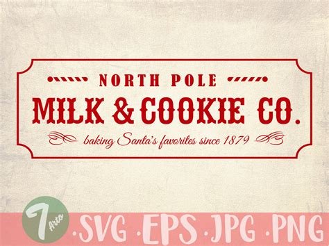 Milk And Cookie Co Svg North Pole Svg Christmas Svg Etsy