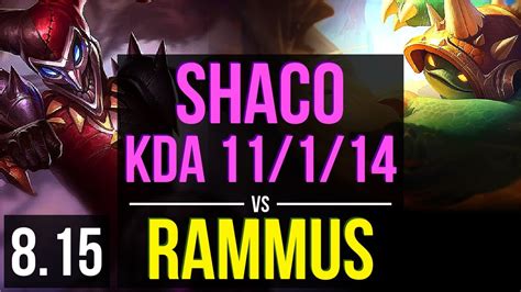 Shaco Vs Rammus Jungle Kda Games Legendary Na